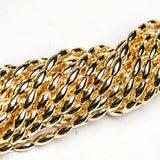 3X6MM Gold Oval Beads 60"