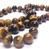 8MM Tigereye Gemstone Beads 16" (50 pieces)