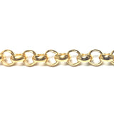 Gold Tone Plated Chain Steel Single Cable (1 foot)
