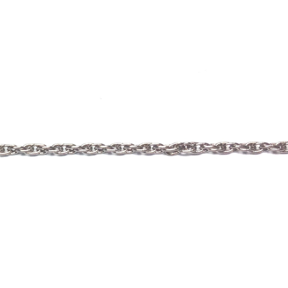 Silver Tone Plated Chain Brass Rope (1 foot)