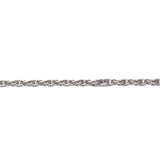 Silver Tone Plated Chain Brass Rope (1 foot)