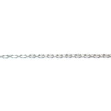 Silver Tone Plated Chain Brass Single Cable (1 foot)