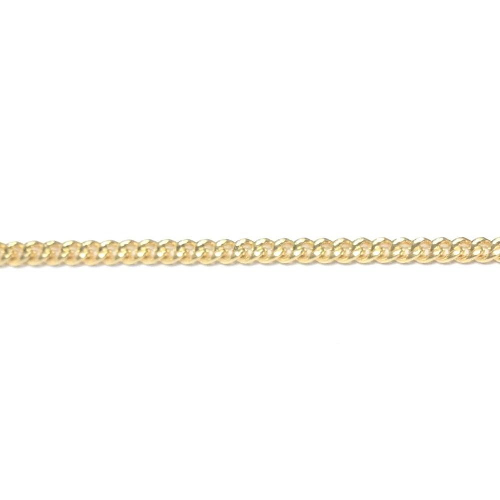 Gold Plated Chain Brass Curb (1 foot)