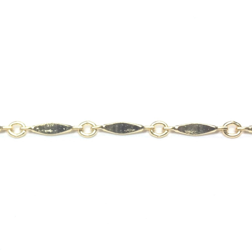 Gold Tone Plated Chain Steel Bar (1 foot)