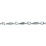 Silver Tone Plated Chain Steel Bar (1 foot)