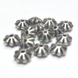 3X6MM Ant.Silver Daisy Rondel Bead (144 pieces)