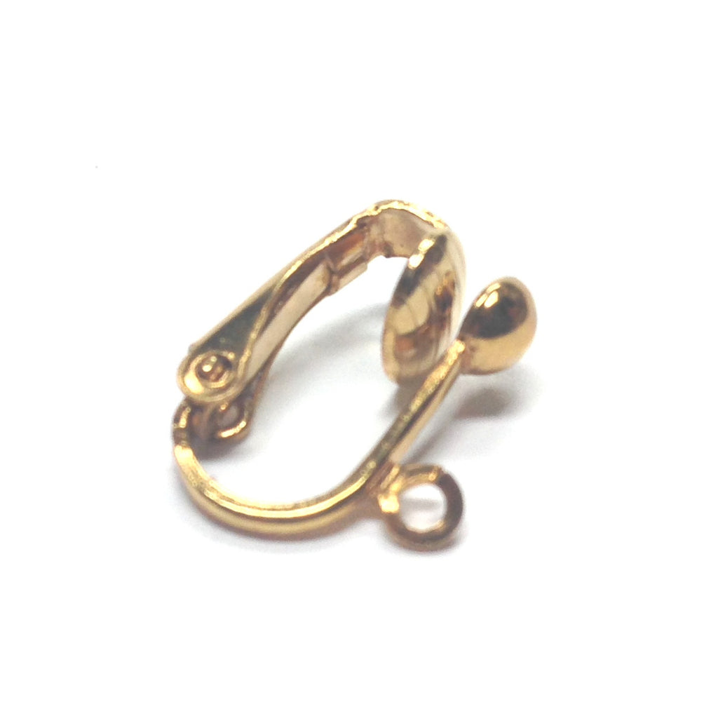 4MM Half Ball Earclip With Loop Gold (144 pieces)