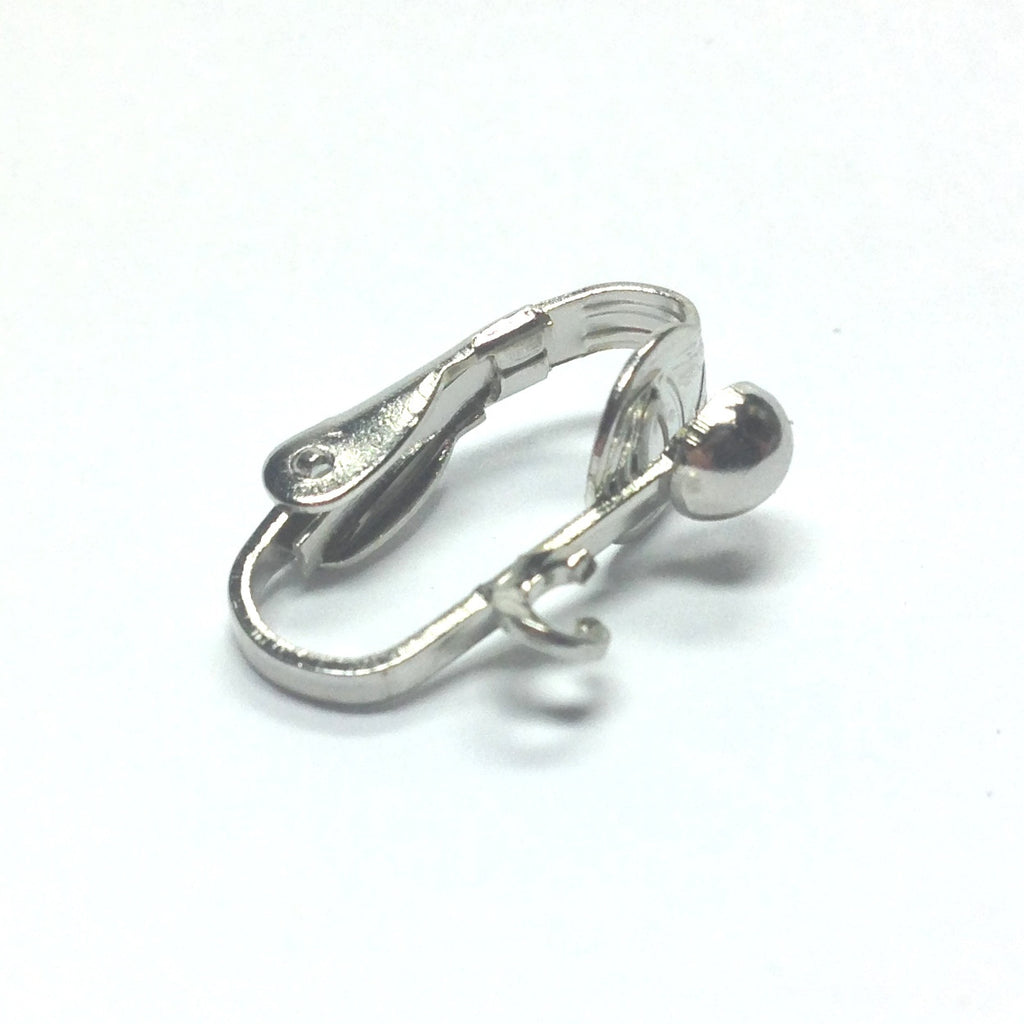 4MM Half Ball Earclip With Loop Nickel (144 pieces)