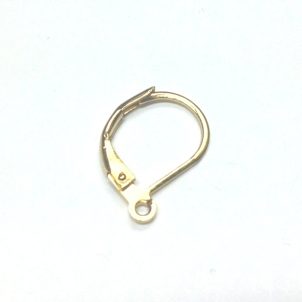 Gold Lever Back Ear Wire With Loop (144 pieces)