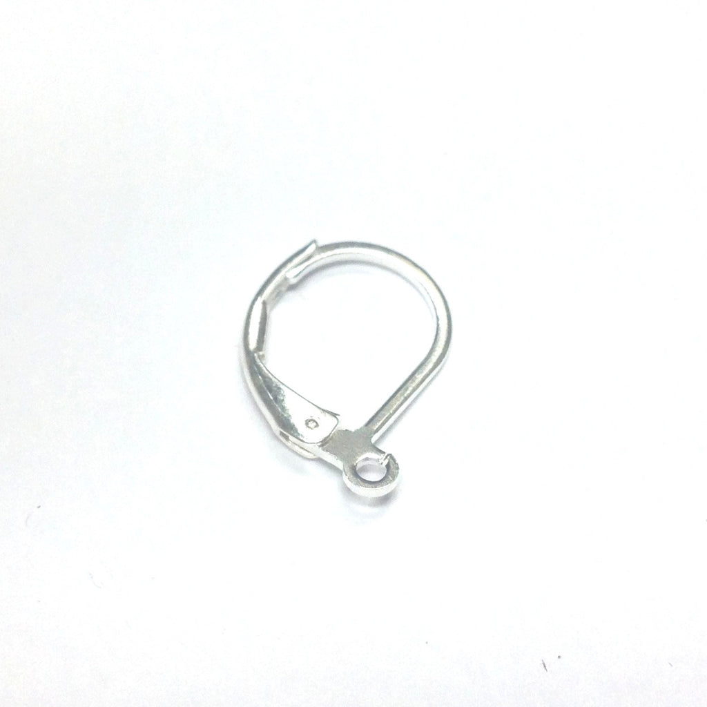 Silver Plated Lever Back Ear Wire With Loop (144 pieces)