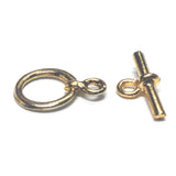 Small 10MM Toggle Clasp Gold (2 Piece Set) (12x2 pieces)