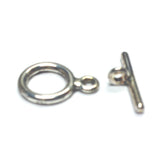 9MM Silver Plate Toggle Clasp (2 Piece Set) (144x2 pieces)