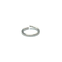 06 (3X4.5MM) .032 Oval Nickel Jump Ring 1 Lb. (~12096 pieces)