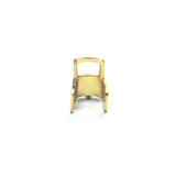 4X6MM Connector With Square Loop Gilt (144 pieces)