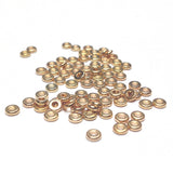 3MM Ham.Gold Plated Spacer Disc Rondel (144 pieces)