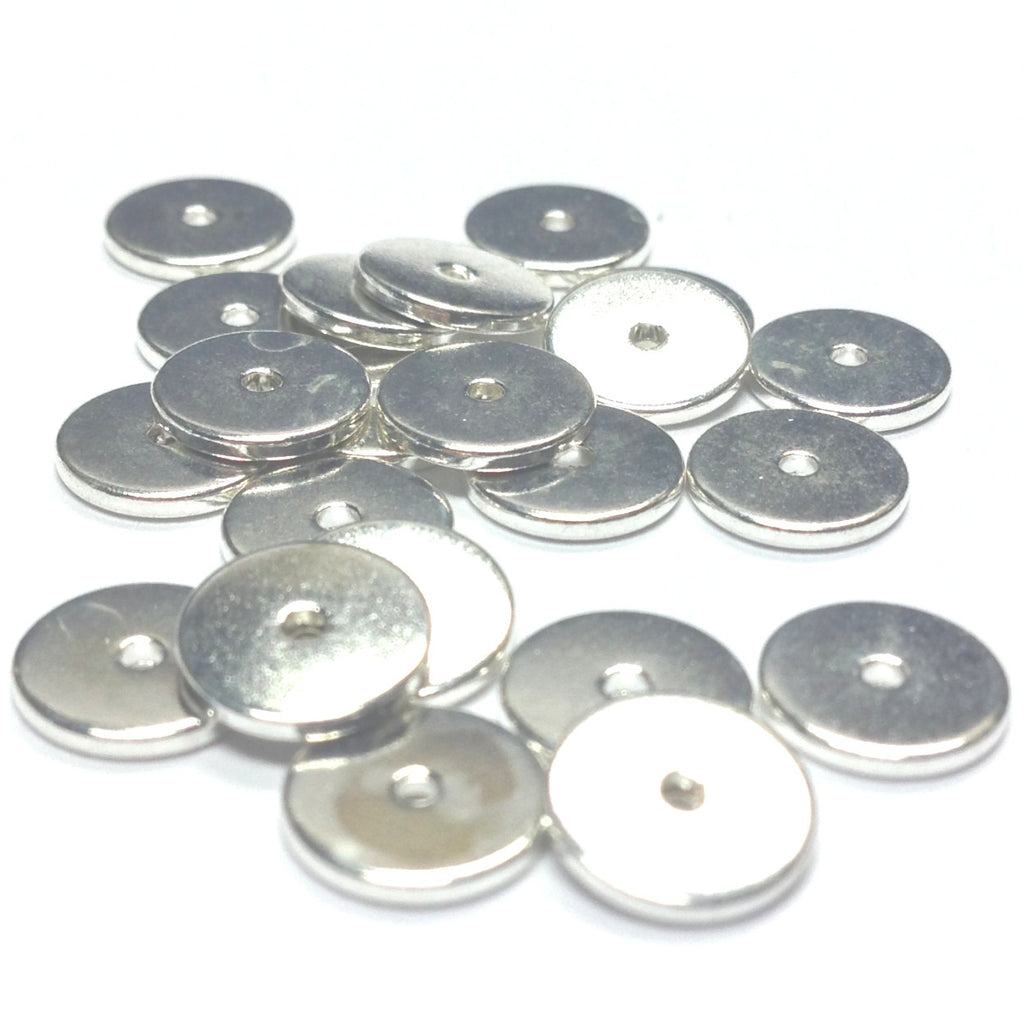 8MM Silver Spacer Disc Rondel (144 pieces)