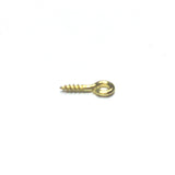 9MM Gilt Screw Eye With 3.5MM Eye (144 pieces)