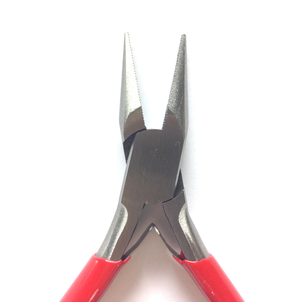 Chain Nose Plier w/Spring Serrated German (1 piece)