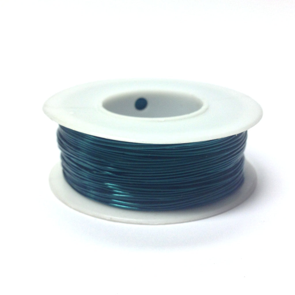 #24 Teal Copper Wire 4 Oz Spool (~200 Ft) (1 pieces)
