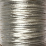 Size #2 - 3MM Ivory Satin Cord (Rattail) 144 Yds