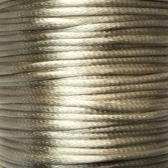 Size #1 - 2MM Lt Beige Satin Cord (Rattail) 144 Yds