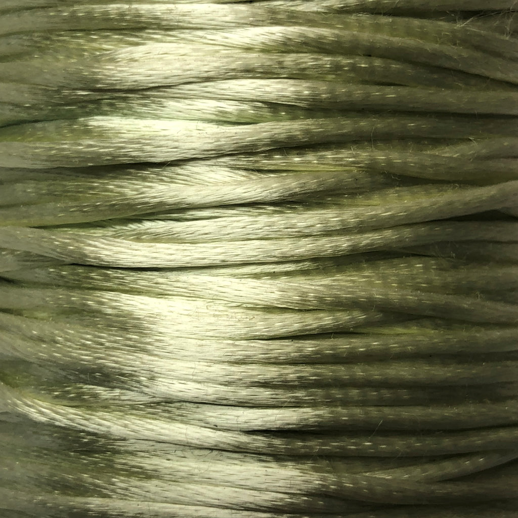 Size #2 - 3MM Mint Green Satin Cord (Rattail) 144 Yds