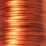 Size #1 - 2MM Orange Satin Cord (Rattail) 144 Yds