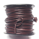 2MM Brown Leather Lace 25 Yd Spool