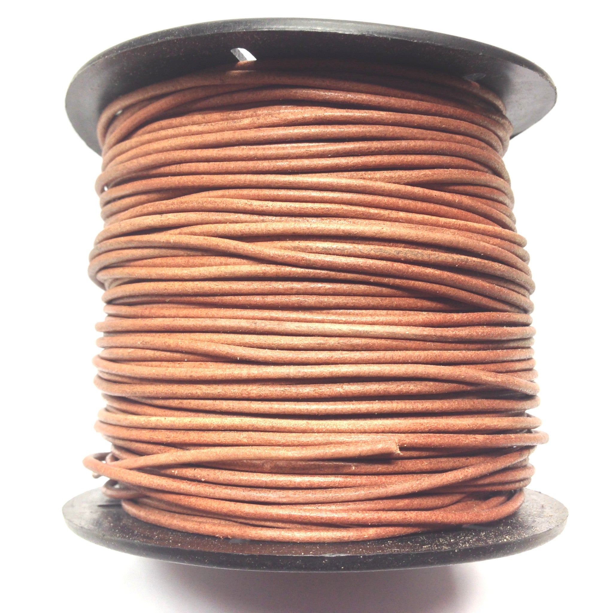 2MM Natural Leather Lace 100Yd Spool