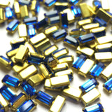 8X4MM 4-Prong Set Baguette Sapphire/Brass (72 pieces)