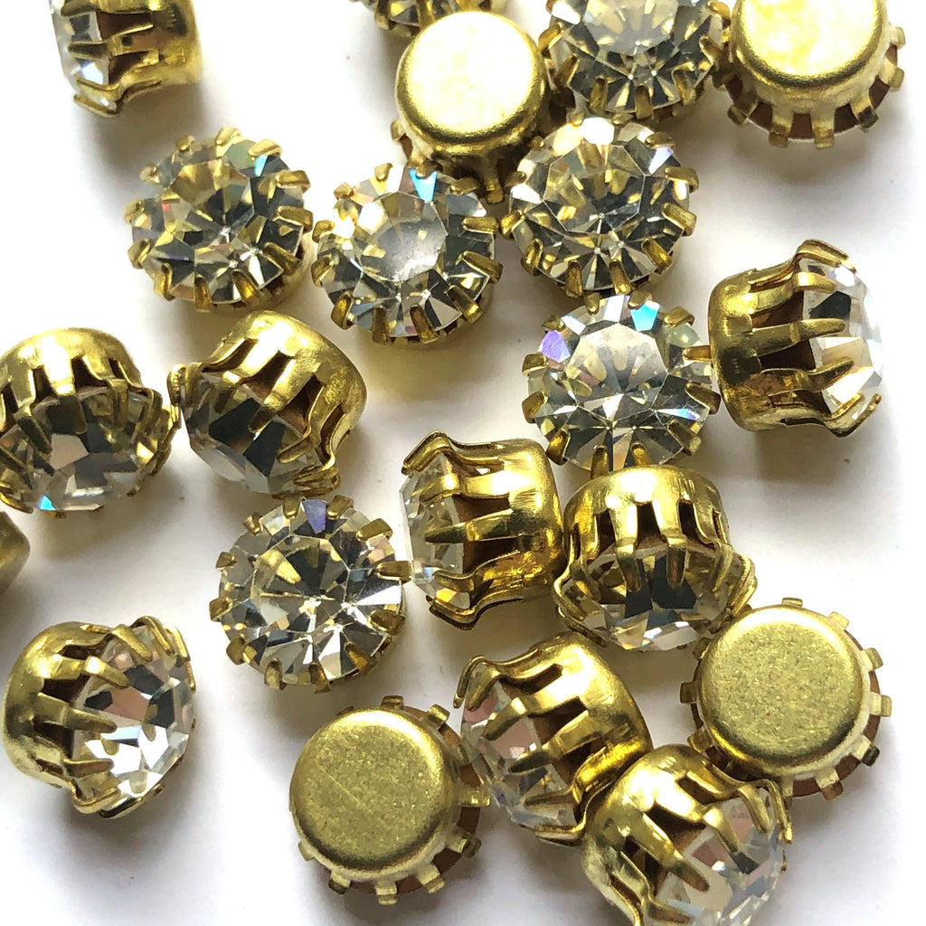 Ss39 Tiffany Set Crystal/Brass (48 pieces)