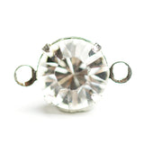 Ss39 2-Ring Set Crystal/Silver (12 pieces)