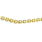 Rhinestone Chain White Pearl/Brass (1 foot)