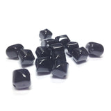 8X9MM Black Glass Pyramid Bead (144 pieces)
