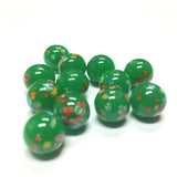 10MM Jade Round Glass Tombo Bead (24 pieces)