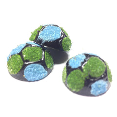 20MM Blue/Green Spotted Cab (12 pieces)
