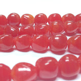 10MM Carnelian Glass Baroque Bead (36 pieces)