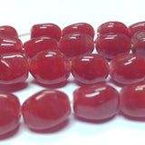 10MM Dark Carnelian Glass Baroque Bead (36 pieces)