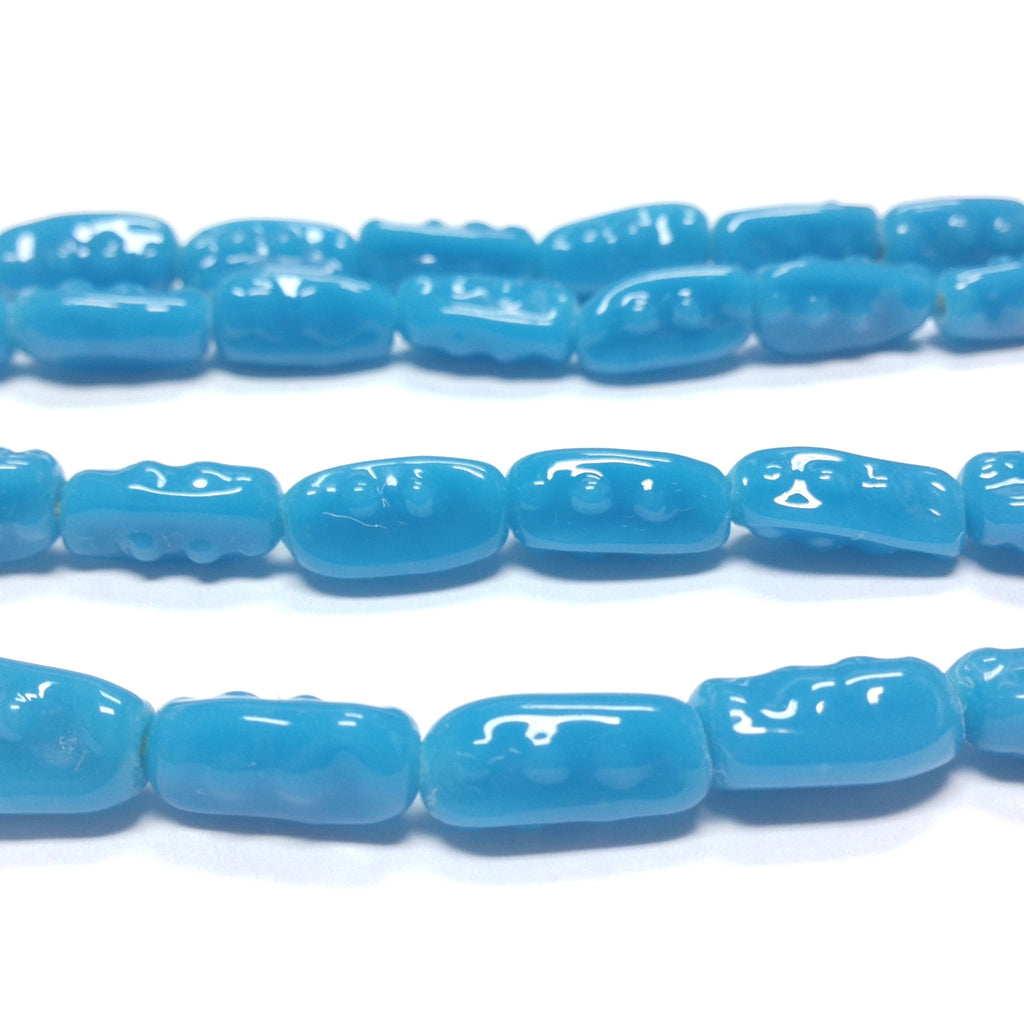 13X7MM Turquoise Baroque Glass Bead (110 pieces)