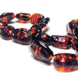 14MM Tortoise Flat Baroque Glass Bead (36 pieces)