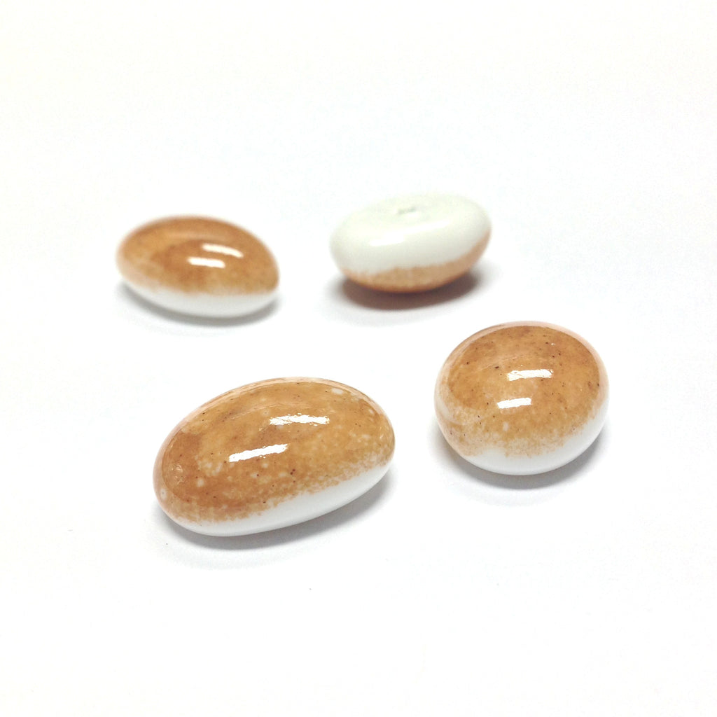 18X13MM Beige Glass Cab (12 pieces)