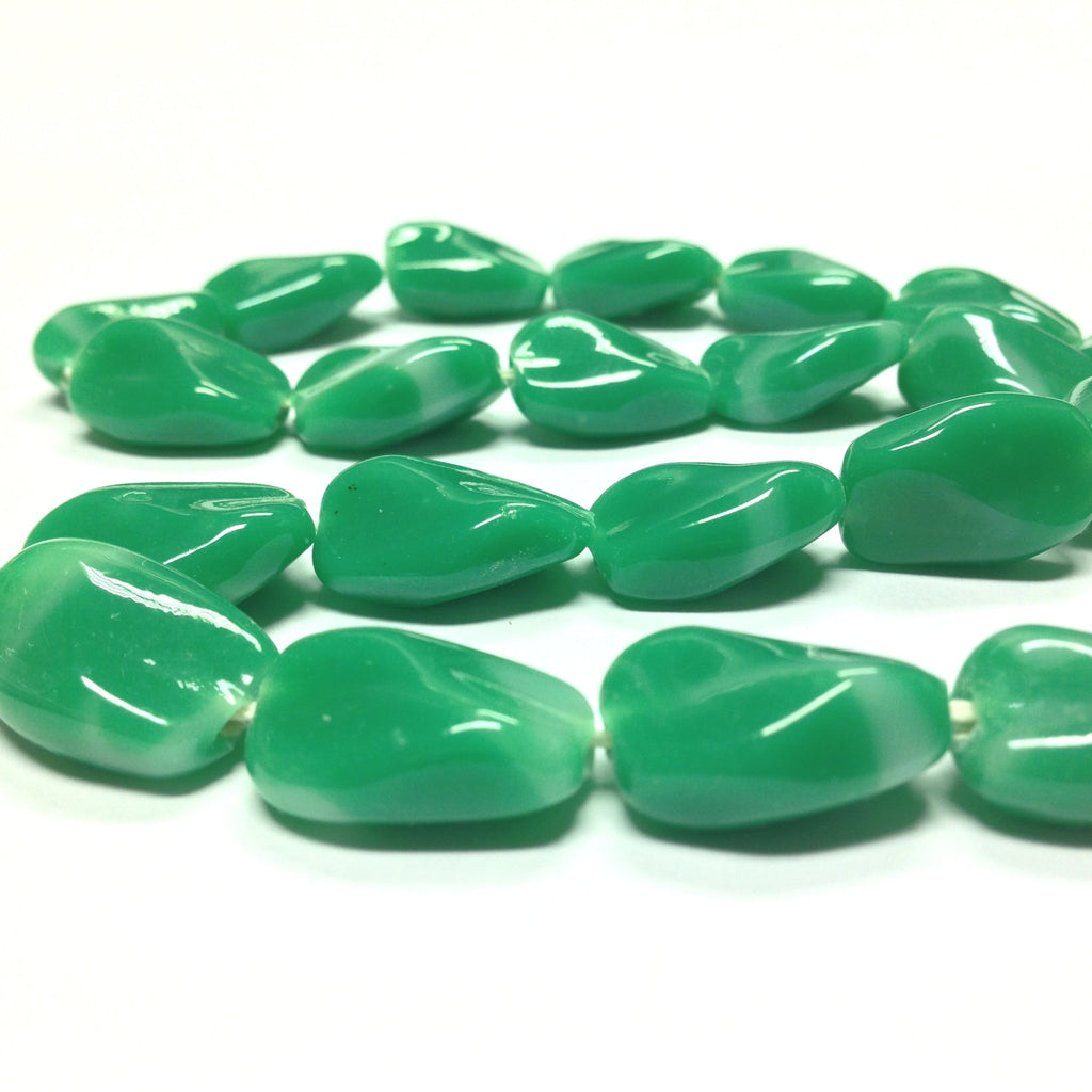 18X12MM Jade Glass Bead (24 pieces)
