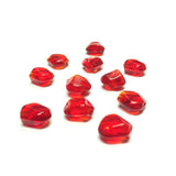 10MM Ruby Triangular Glass Bead (72 pieces)