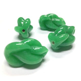 28X18MM Jade Glass Knot Bead (6 pieces)