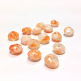 9MM Orange Glass Disc Bead (72 pieces)