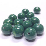 14MM Jade Glass Round Bead (24 pieces)