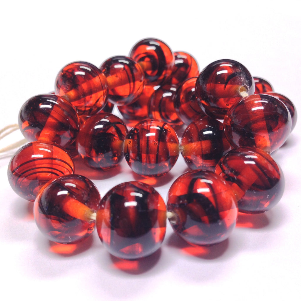 14MM Tortoise Glass Round Bead (24 pieces)