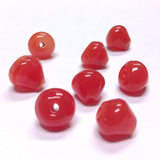 12MM Carnelian Glass Pearshape Bead (36 pieces)