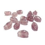 11X7MM Amethyst Glass Baroque Oval Bead (100 pieces)