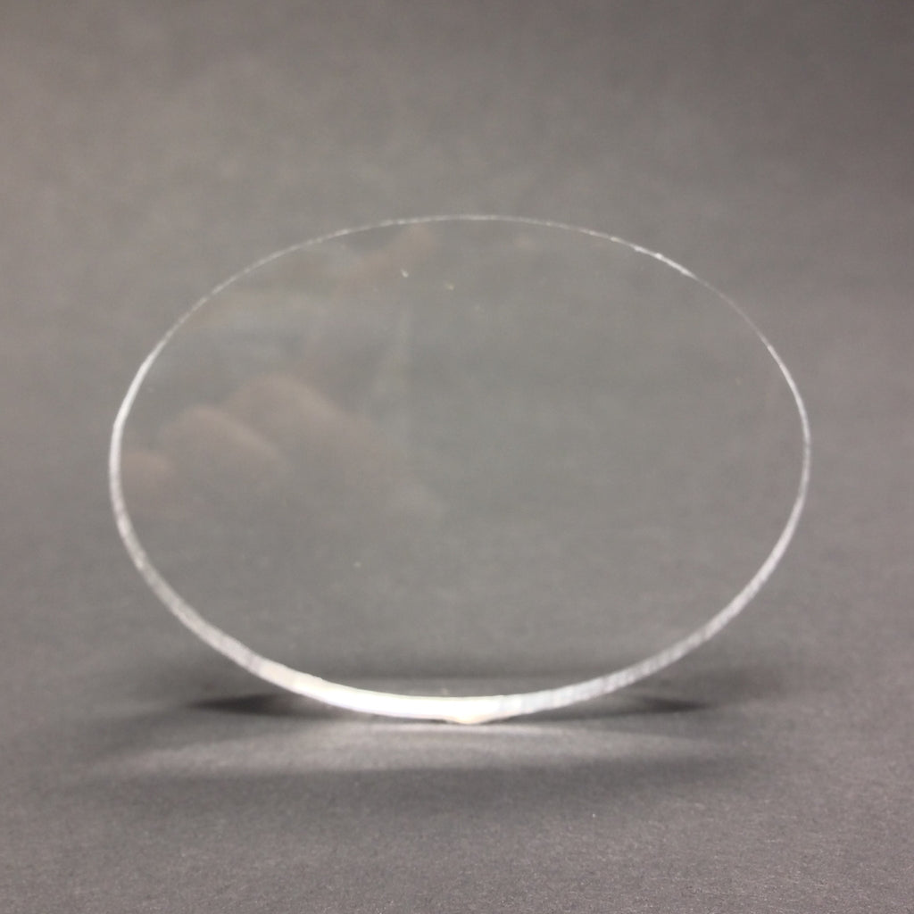 50X36MM Oval Crystal Plexi Magnifying Lens (4 pieces)